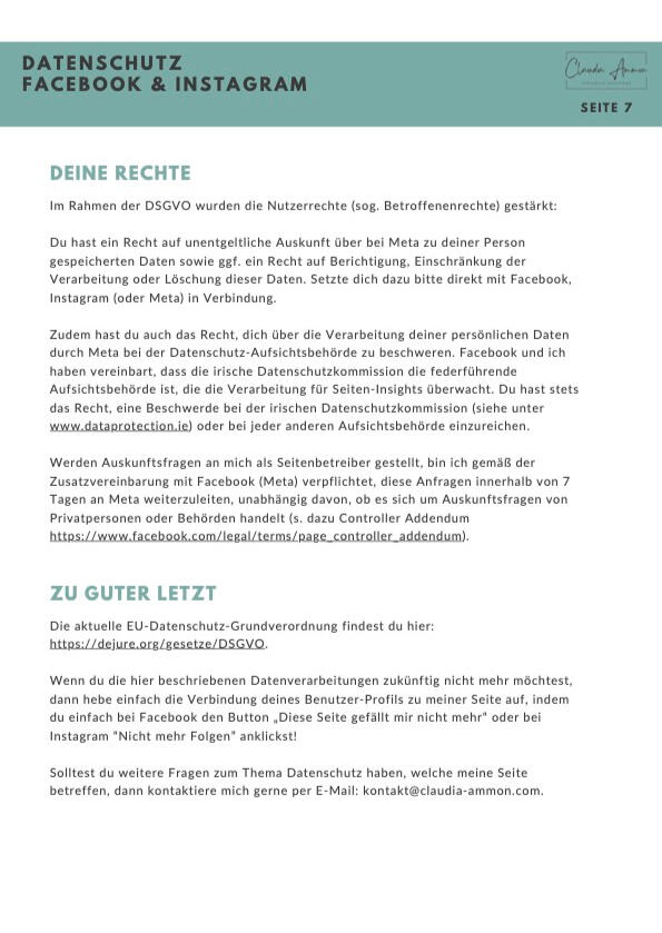 Datenschutzerklärung Meta Seite 7